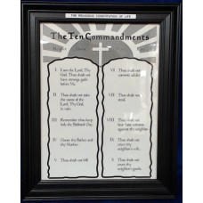 Frame with the 10 Commandments